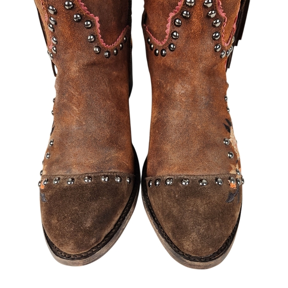 Old Gringo Double D Ranch Dream Weaver Suede Leather Western Boot Womens Size 10 - Picture 10 of 16